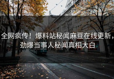 全网疯传！爆料站秘闻麻豆在线更新，劲爆当事人秘闻真相大白