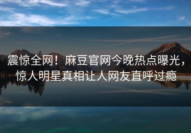 震惊全网！麻豆官网今晚热点曝光，惊人明星真相让人网友直呼过瘾