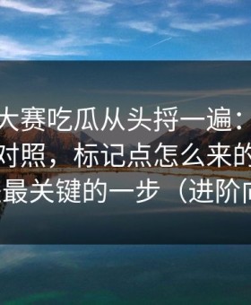 把每日大赛吃瓜从头捋一遍：最新整理更好对照，标记点怎么来的，这才是最关键的一步（进阶向）