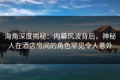 海角深度揭秘：内幕风波背后，神秘人在酒店房间的角色罕见令人意外